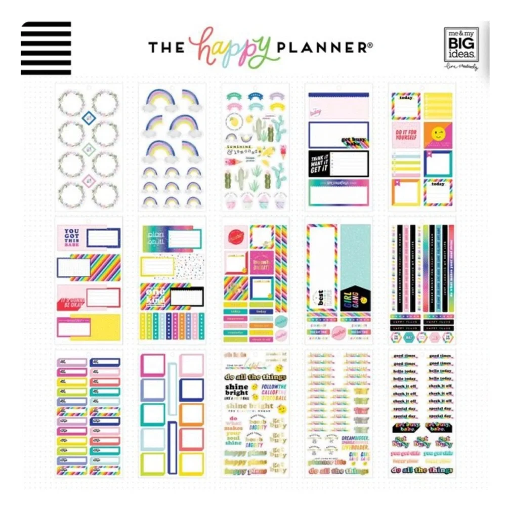Happy Planner Horizontal Layout Sticker Value Pack